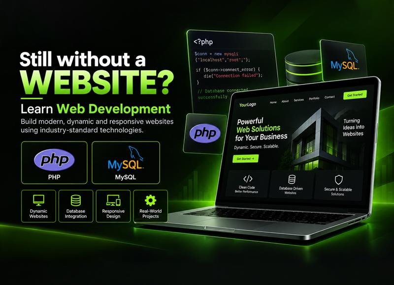 Dynamic Web Development Course with PHP & MySQL in Lahore | PiCiT